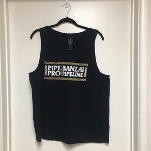 Volcom Mens Black Tank Top Size Large
